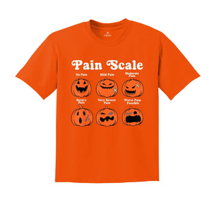 Comfort Colors Pain Scale Spooky Pumpkin Trauma Shirt, Pumpkin Nurse Gift, RN Shirt, Pediatric Nurse Tee