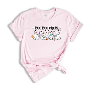 Comfort Colors ® Boo Boo Crew Ghost Nurse Shirt, Gift For Funny Nurse Halloween T-Shirt, Spooky Season Shirt