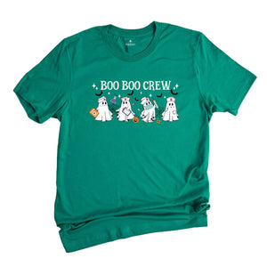 Comfort Colors ® Boo Boo Crew Ghost Nurse Shirt, Gift For Funny Nurse Halloween T-Shirt, Spooky Season Shirt