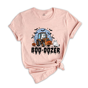 Comfort Colors ® Boo Dozer Shirt, Cute Ghost Halloween Gift, Spooky Season, Pumpkin Truck T-shirt, Cute Ghost Tee