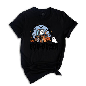 Comfort Colors ® Boo Dozer Shirt, Cute Ghost Halloween Gift, Spooky Season, Pumpkin Truck T-shirt, Cute Ghost Tee