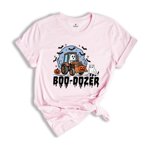 Comfort Colors ® Boo Dozer Shirt, Cute Ghost Halloween Gift, Spooky Season, Pumpkin Truck T-shirt, Cute Ghost Tee
