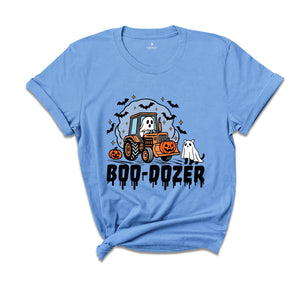 Comfort Colors ® Boo Dozer Shirt, Cute Ghost Halloween Gift, Spooky Season, Pumpkin Truck T-shirt, Cute Ghost Tee