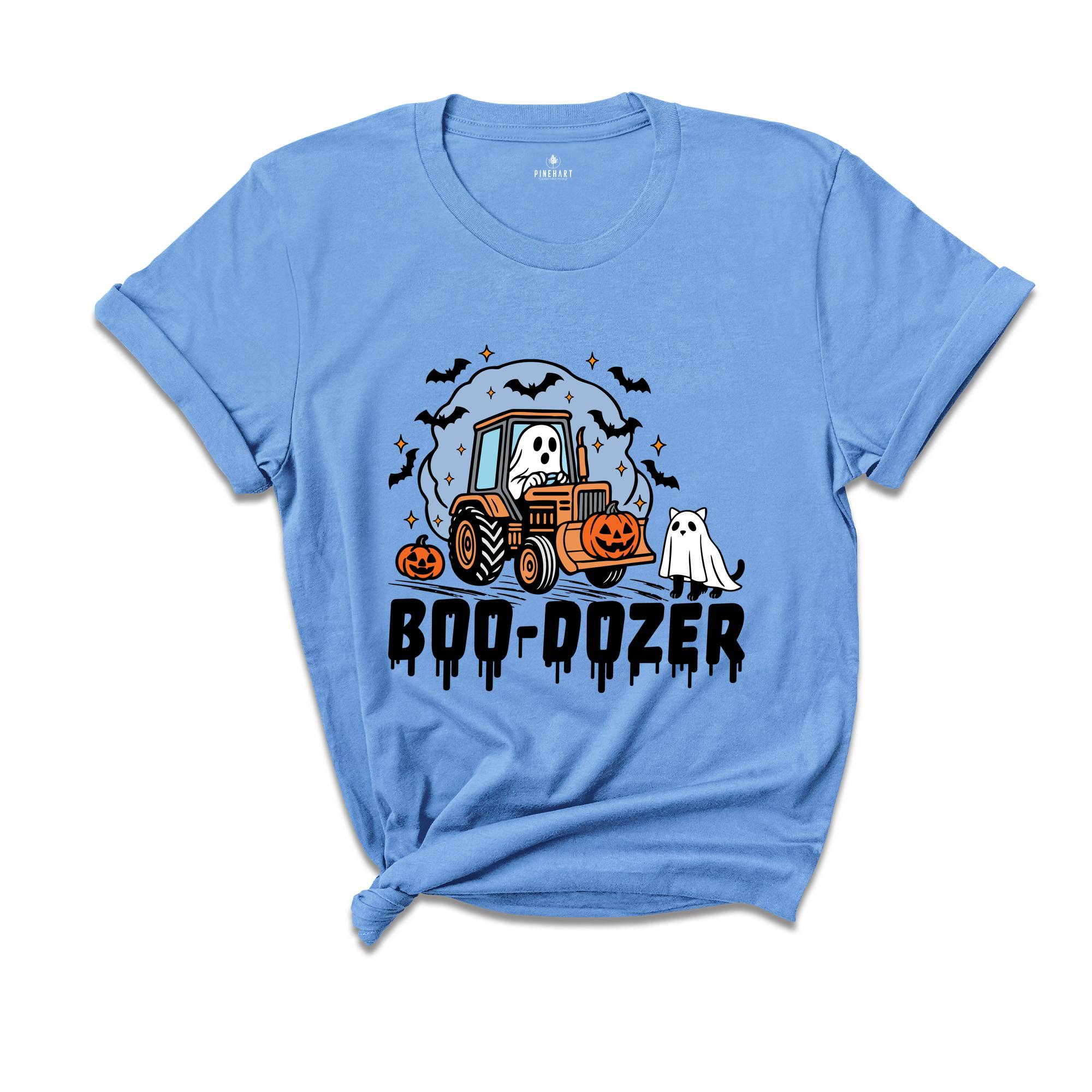 Comfort Colors ® Boo Dozer Shirt, Cute Ghost Halloween Gift, Spooky Season, Pumpkin Truck T-shirt, Cute Ghost Tee
