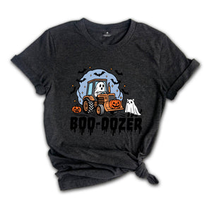 Comfort Colors ® Boo Dozer Shirt, Cute Ghost Halloween Gift, Spooky Season, Pumpkin Truck T-shirt, Cute Ghost Tee