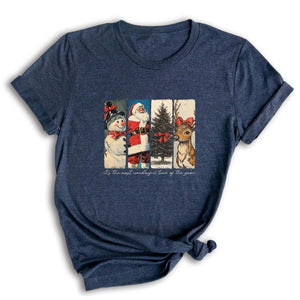 Comfort Colors ® It's The Most Wonderful Time Of The Year Shirt, Gift For Christmas T-Shirt, Christmas Coquette Tee