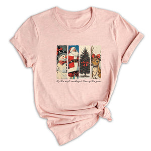 Comfort Colors ® It's The Most Wonderful Time Of The Year Shirt, Gift For Christmas T-Shirt, Christmas Coquette Tee
