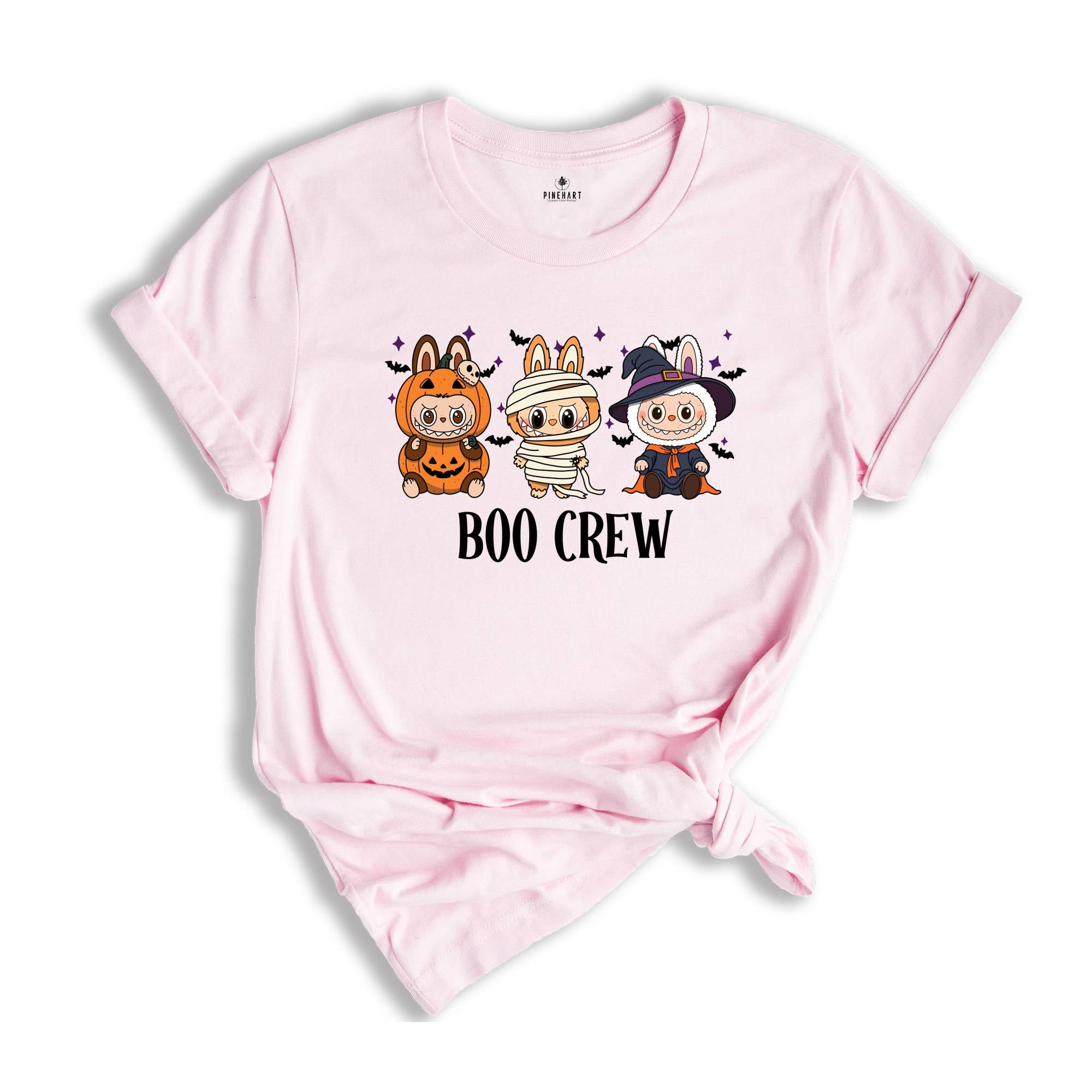 Comfort Colors ® Labubu Boo Crew Halloween Shirt, Cute Kids Halloween Gift, Cute Halloween T-Shirt Gift