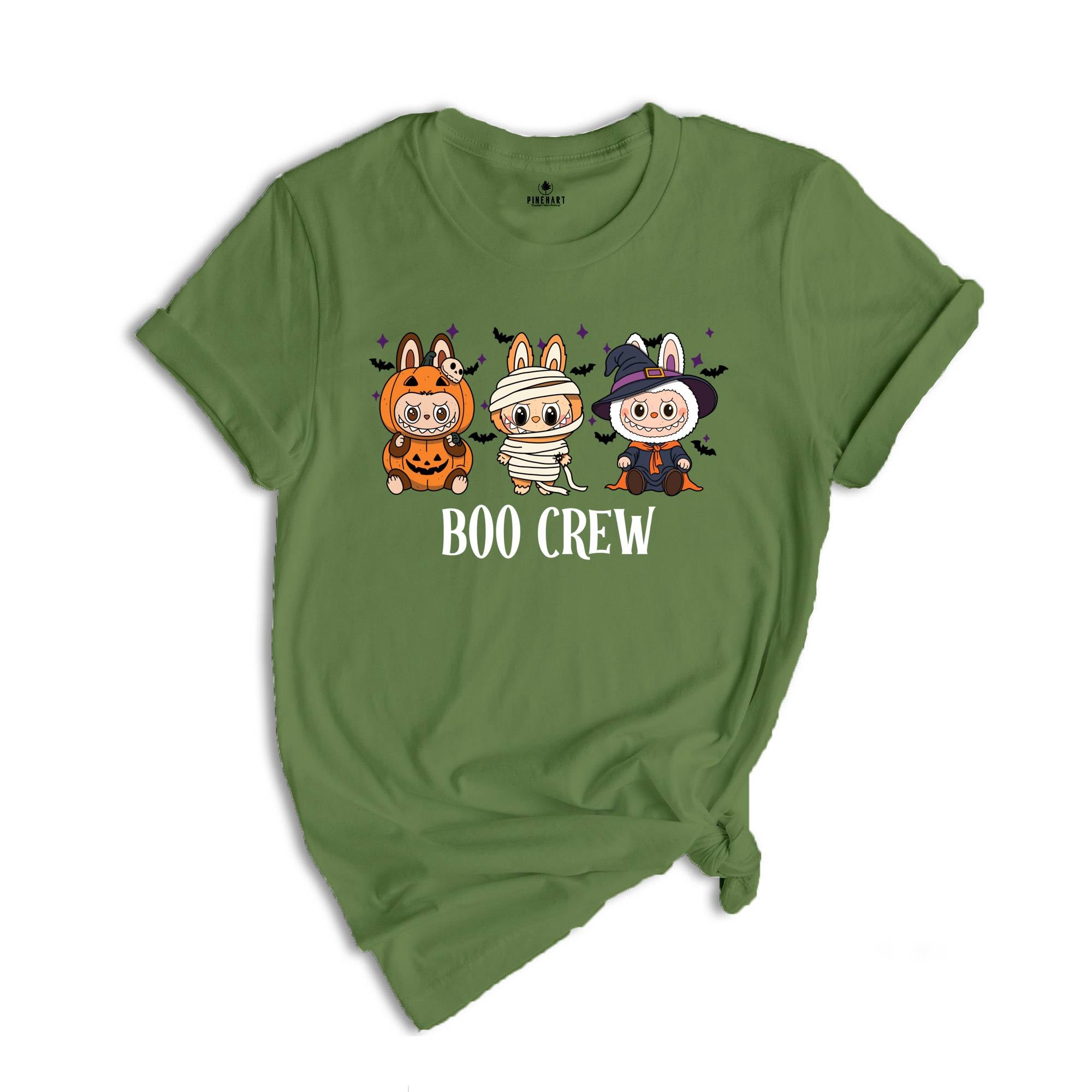 Comfort Colors ® Labubu Boo Crew Halloween Shirt, Cute Kids Halloween Gift, Cute Halloween T-Shirt Gift