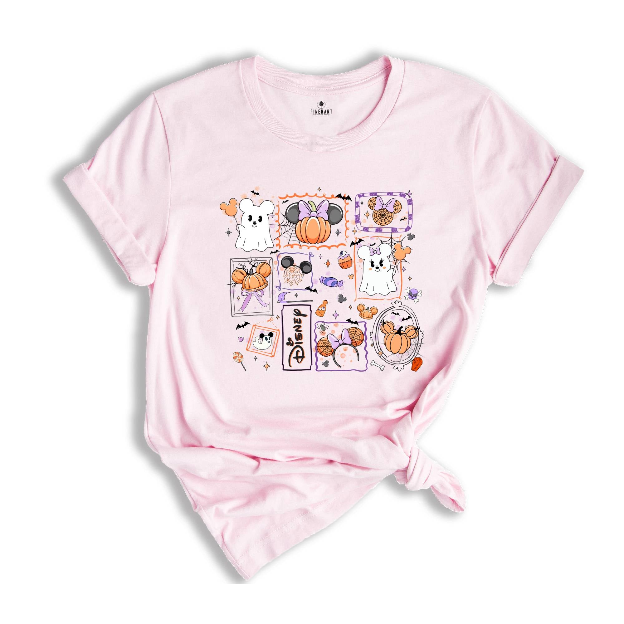 Comfort Colors ® Magical Mouse Halloween Shirt, Mickey Minnie Halloween Couple Gift, Mickey Ghost Shirt, Minnie Ghost Shirt