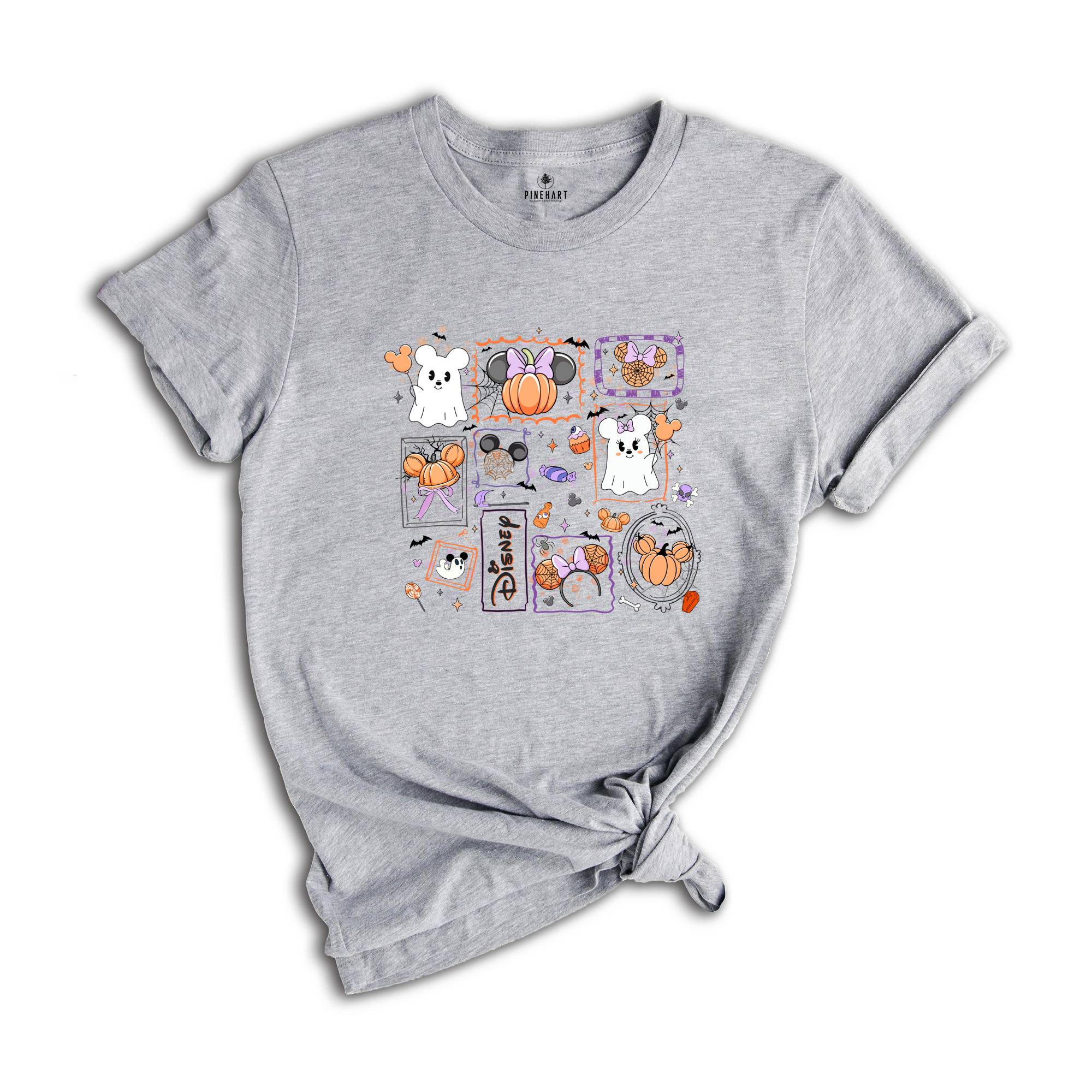 Comfort Colors ® Magical Mouse Halloween Shirt, Mickey Minnie Halloween Couple Gift, Mickey Ghost Shirt, Minnie Ghost Shirt