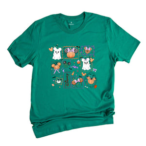 Comfort Colors ® Magical Mouse Halloween Shirt, Mickey Minnie Halloween Couple Gift, Mickey Ghost Shirt, Minnie Ghost Shirt