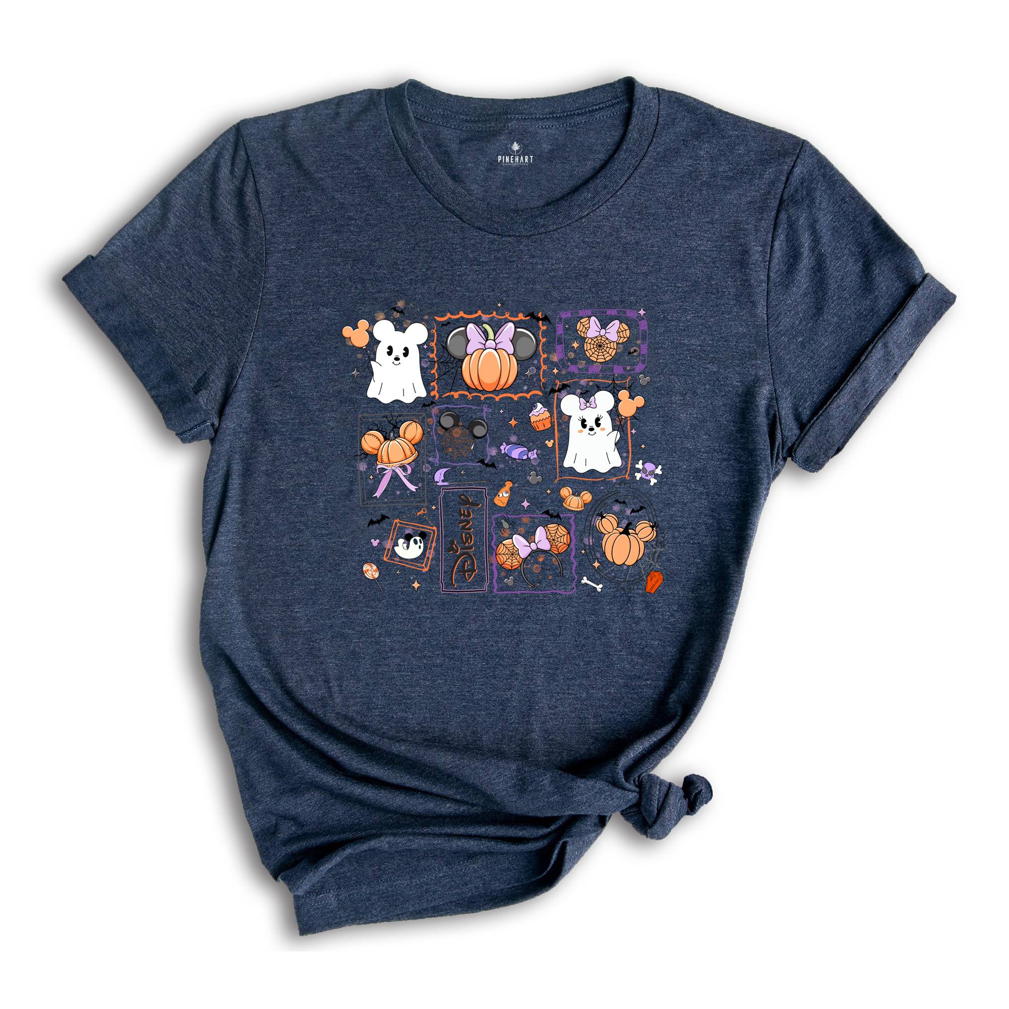 Comfort Colors ® Magical Mouse Halloween Shirt, Mickey Minnie Halloween Couple Gift, Mickey Ghost Shirt, Minnie Ghost Shirt
