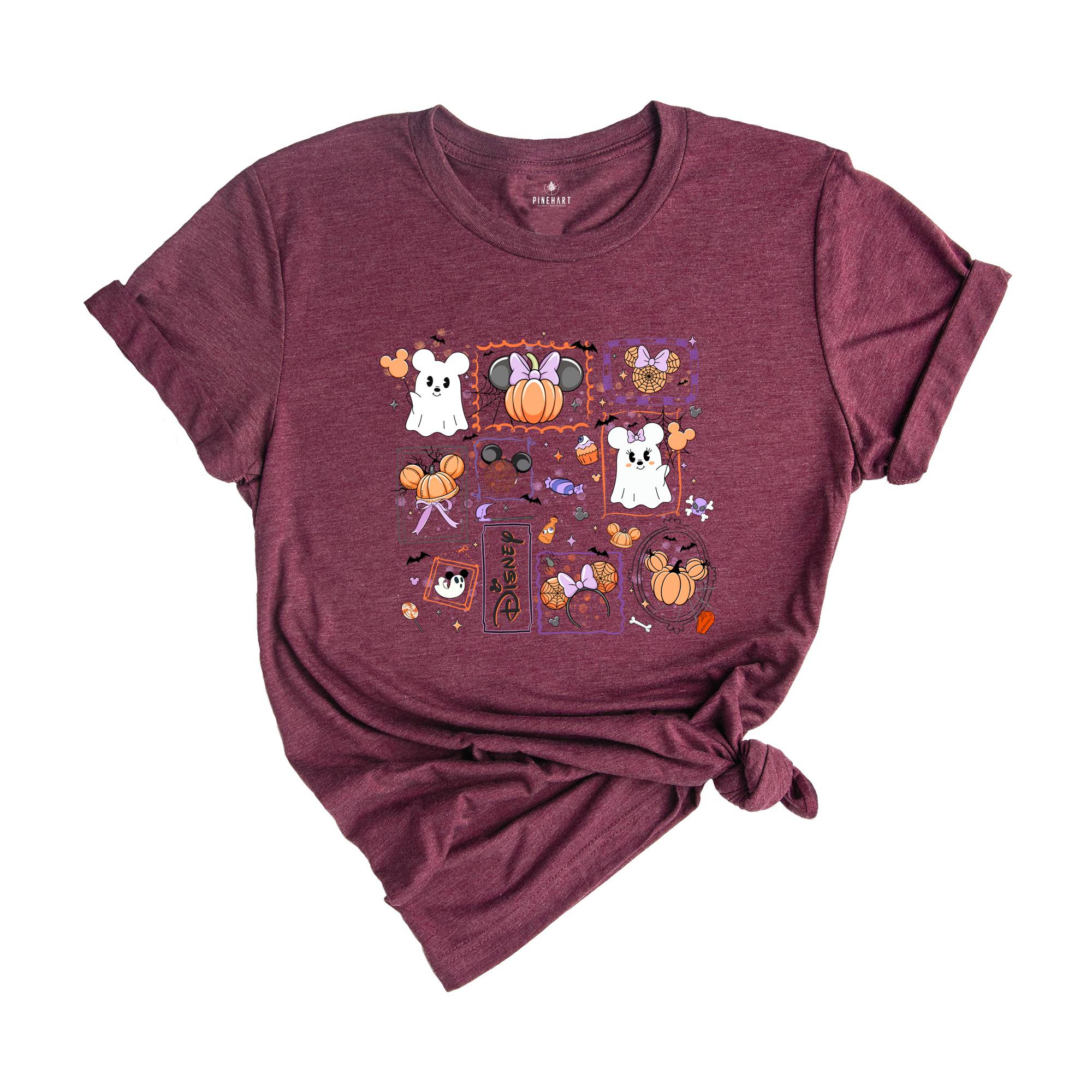 Comfort Colors ® Magical Mouse Halloween Shirt, Mickey Minnie Halloween Couple Gift, Mickey Ghost Shirt, Minnie Ghost Shirt