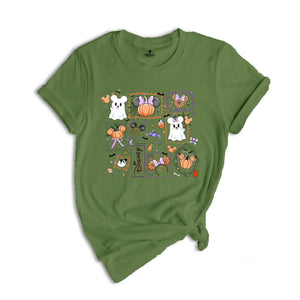 Comfort Colors ® Magical Mouse Halloween Shirt, Mickey Minnie Halloween Couple Gift, Mickey Ghost Shirt, Minnie Ghost Shirt
