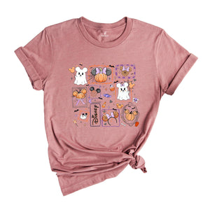 Comfort Colors ® Magical Mouse Halloween Shirt, Mickey Minnie Halloween Couple Gift, Mickey Ghost Shirt, Minnie Ghost Shirt