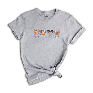 Comfort Colors ® Nightmare on Main Street Shirt, Halloween Gift, Pumpkin Coquette Bow Spooky Season Shirt