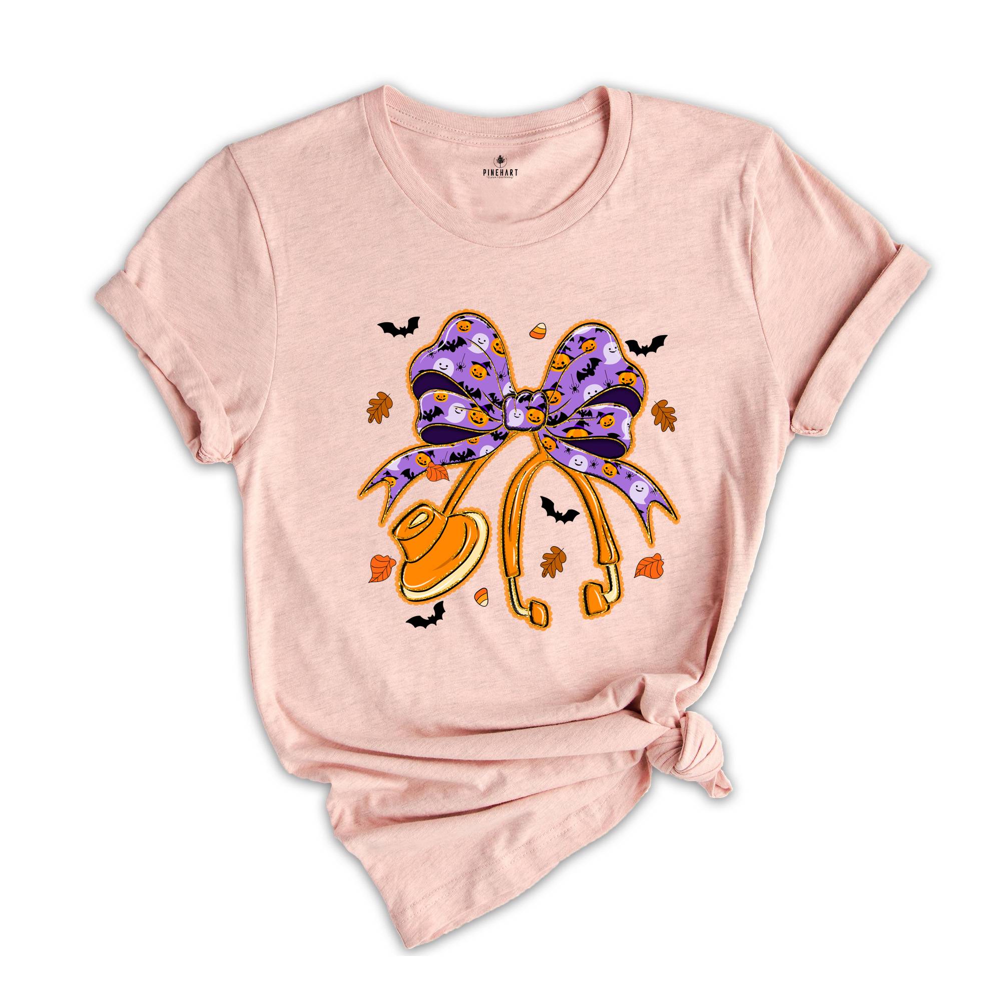 Comfort Colors ® Nurse Halloween Coquette Shirt, Gift For Halloween Nurse Shirt, Stethoscope Nurse Shirt