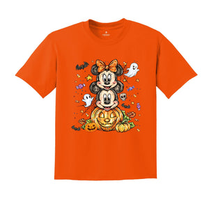 Comfort Colors ® Retro Magical Mouse Halloween Shirt, Mickey and Minnie Couple Shirt, Spooky Vibes Shirt