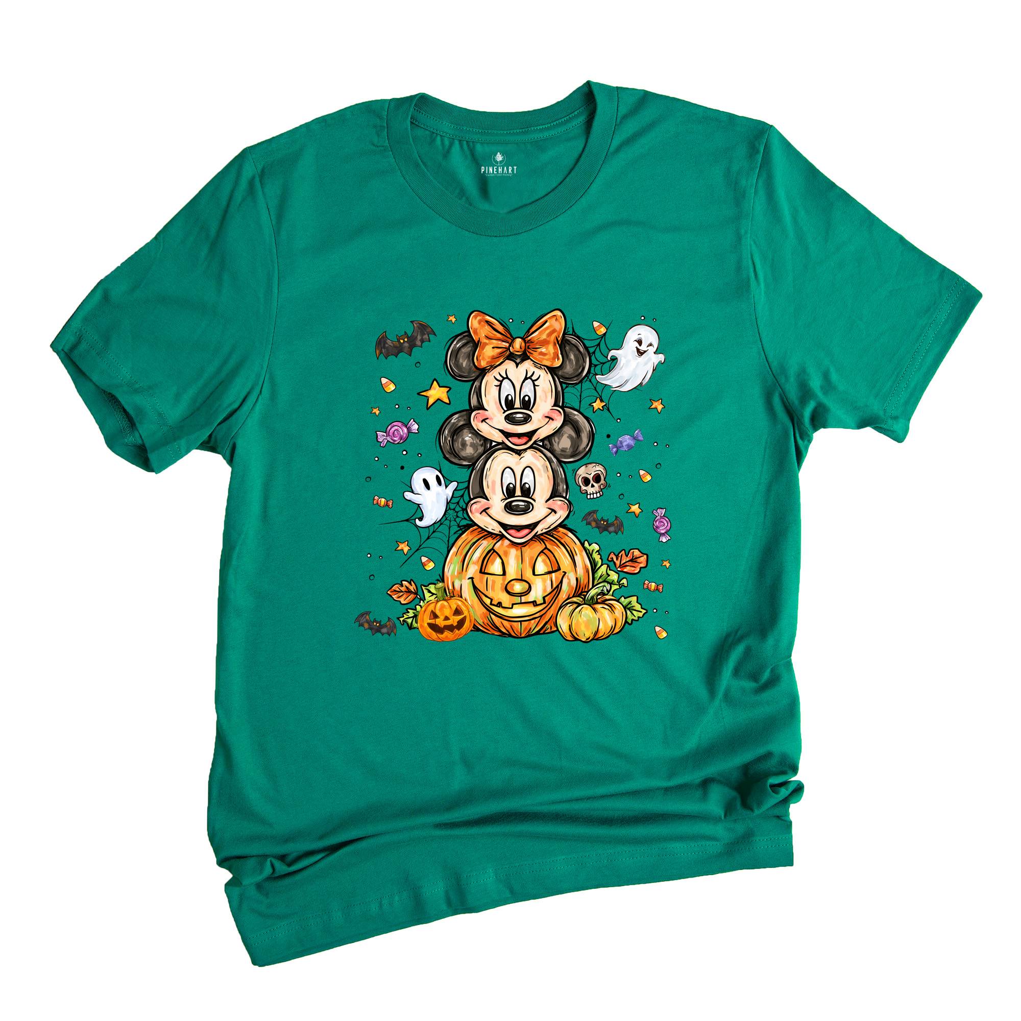 Comfort Colors ® Retro Magical Mouse Halloween Shirt, Mickey and Minnie Couple Shirt, Spooky Vibes Shirt