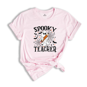 Comfort Colors ® Spooky Teacher Shirt, Halloween Teacher Gift, Cute Teacher Fall Shirt, Ghost T-Shirt