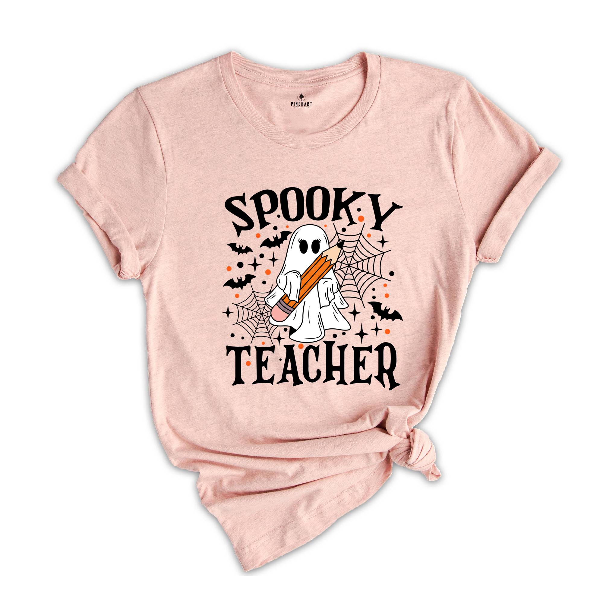 Comfort Colors ® Spooky Teacher Shirt, Halloween Teacher Gift, Cute Teacher Fall Shirt, Ghost T-Shirt