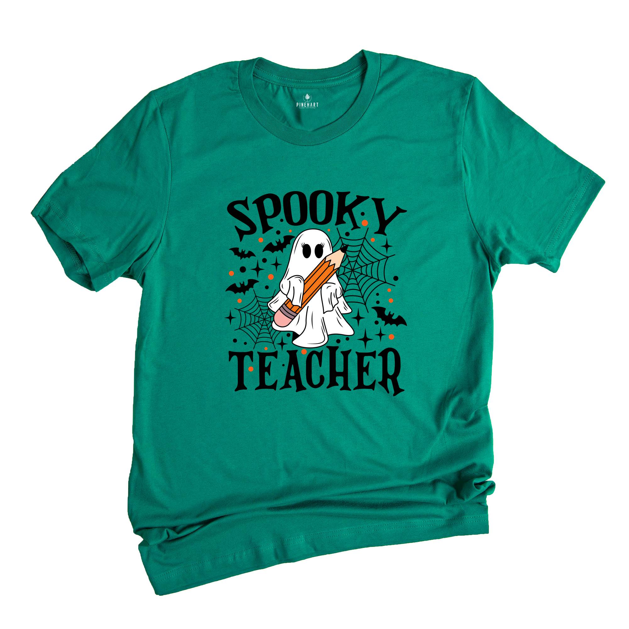 Comfort Colors ® Spooky Teacher Shirt, Halloween Teacher Gift, Cute Teacher Fall Shirt, Ghost T-Shirt