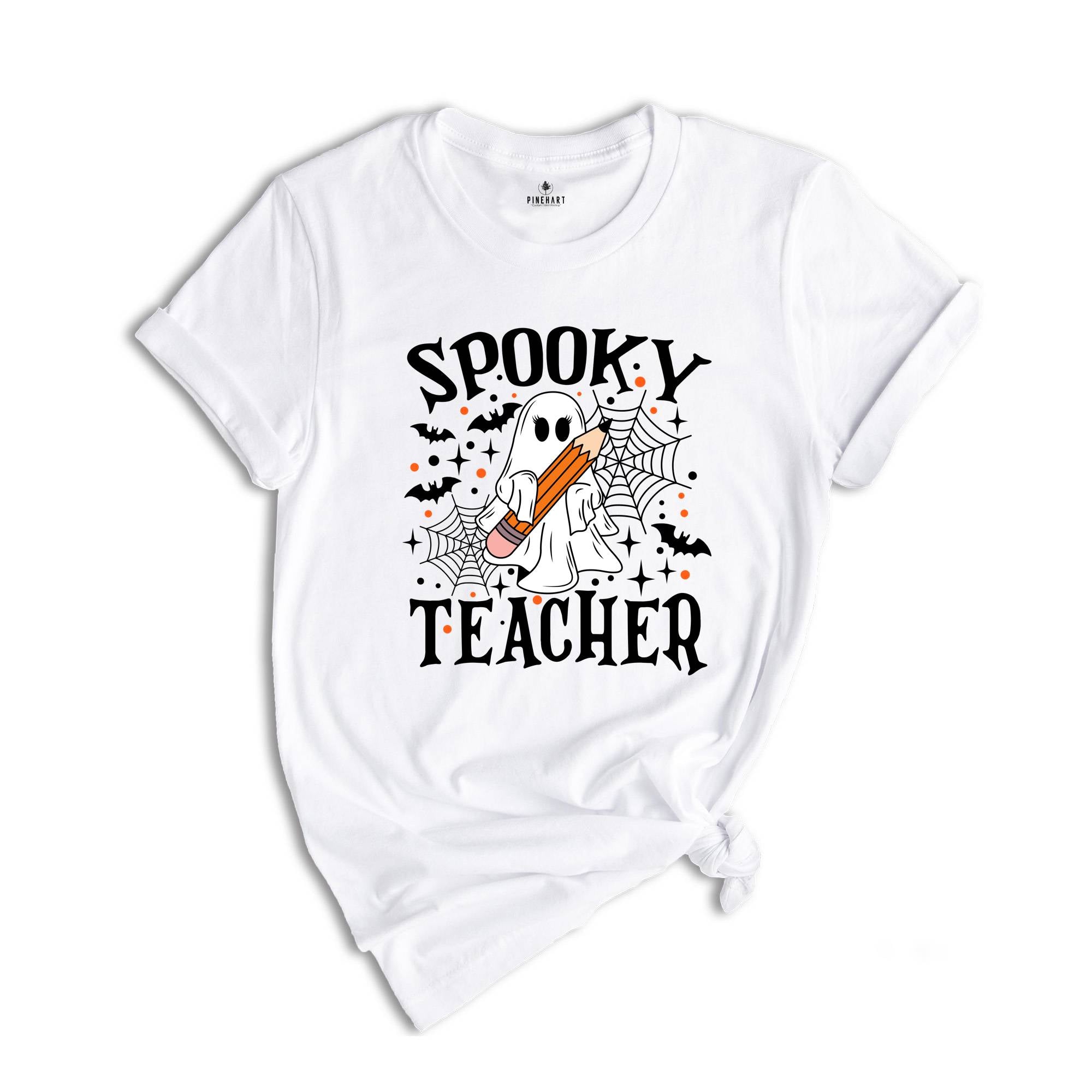 Comfort Colors ® Spooky Teacher Shirt, Halloween Teacher Gift, Cute Teacher Fall Shirt, Ghost T-Shirt
