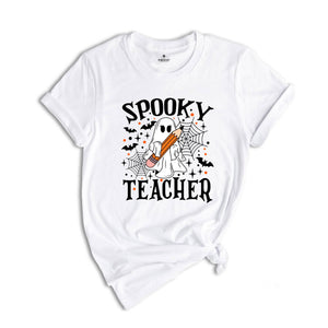 Comfort Colors ® Spooky Teacher Shirt, Halloween Teacher Gift, Cute Teacher Fall Shirt, Ghost T-Shirt