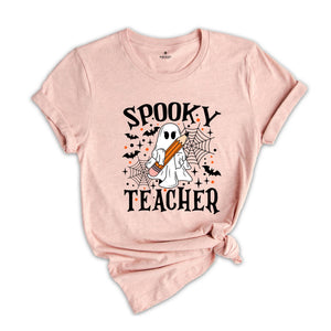 Comfort Colors ® Spooky Teacher Shirt, Halloween Teacher Gift, Cute Teacher Fall Shirt, Ghost T-Shirt