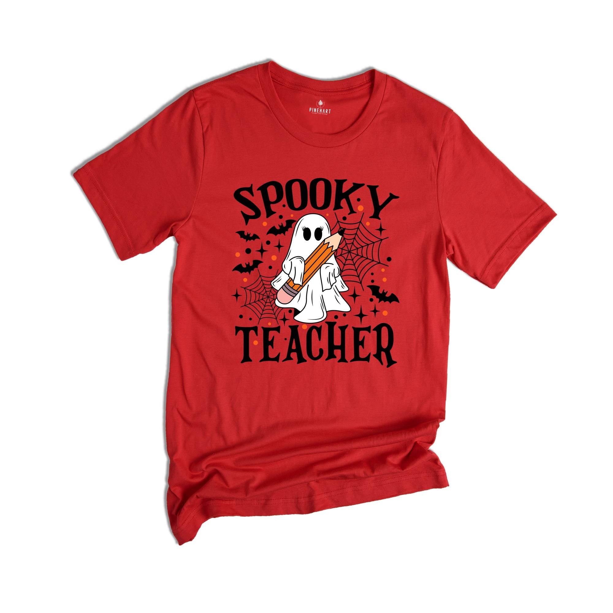 Comfort Colors ® Spooky Teacher Shirt, Halloween Teacher Gift, Cute Teacher Fall Shirt, Ghost T-Shirt