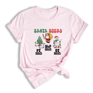 Comfort Colors ® Therapy Squad SLP OT PT Shirt, Therapy Christmas Squad, Occupational Therapy T-Shirt