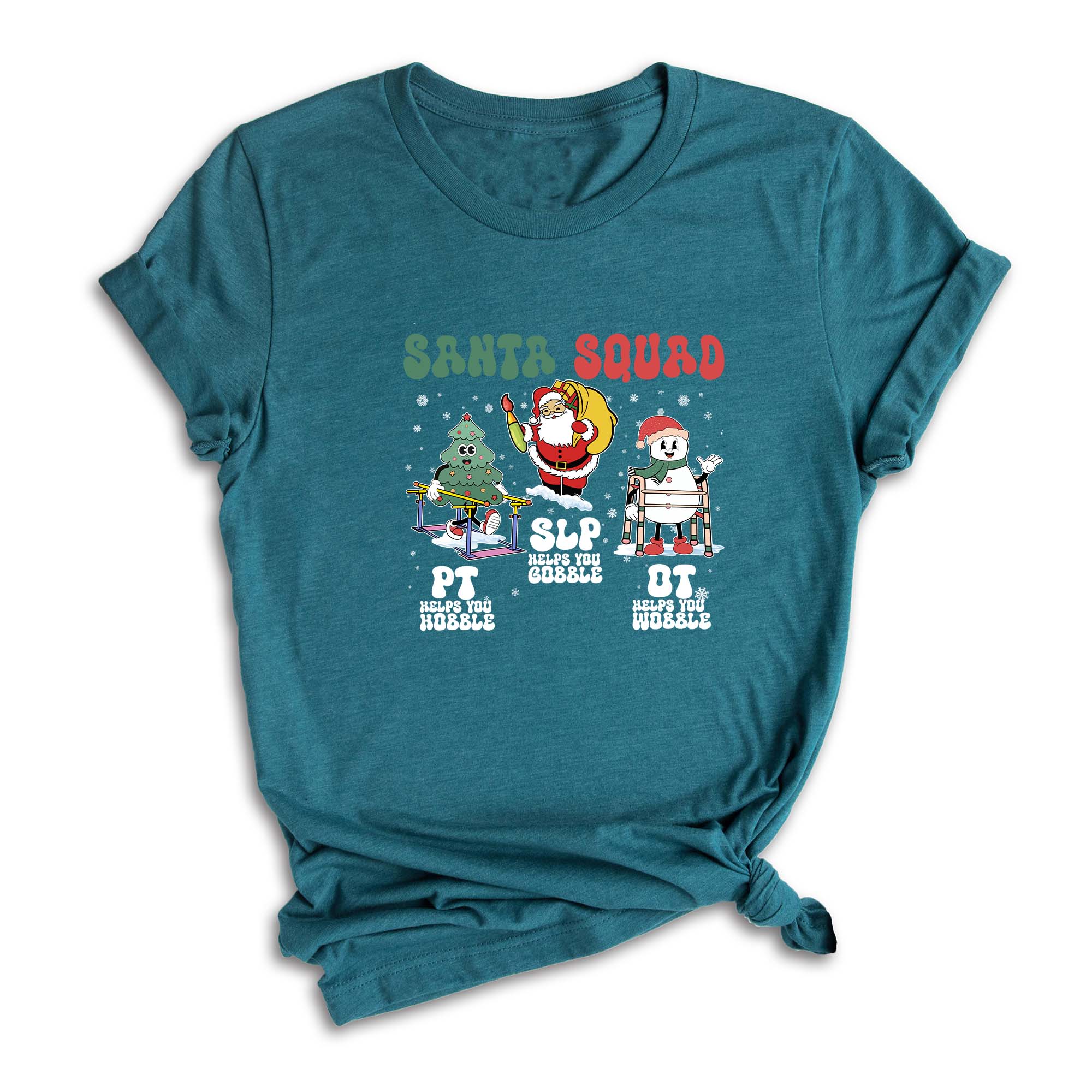 Comfort Colors ® Therapy Squad SLP OT PT Shirt, Therapy Christmas Squad, Occupational Therapy T-Shirt