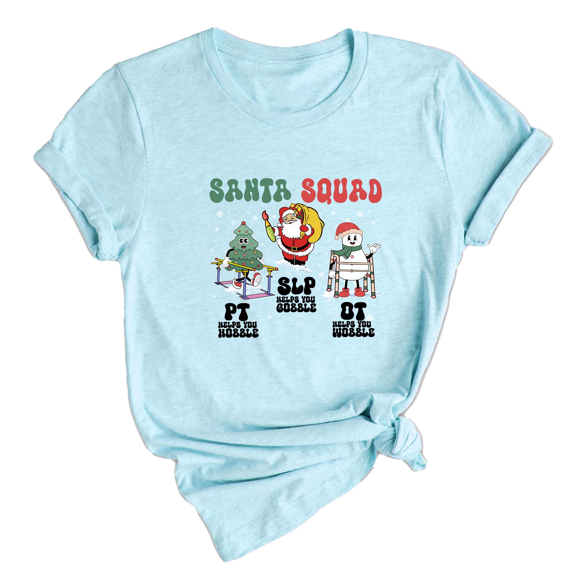 Comfort Colors ® Therapy Squad SLP OT PT Shirt, Therapy Christmas Squad, Occupational Therapy T-Shirt