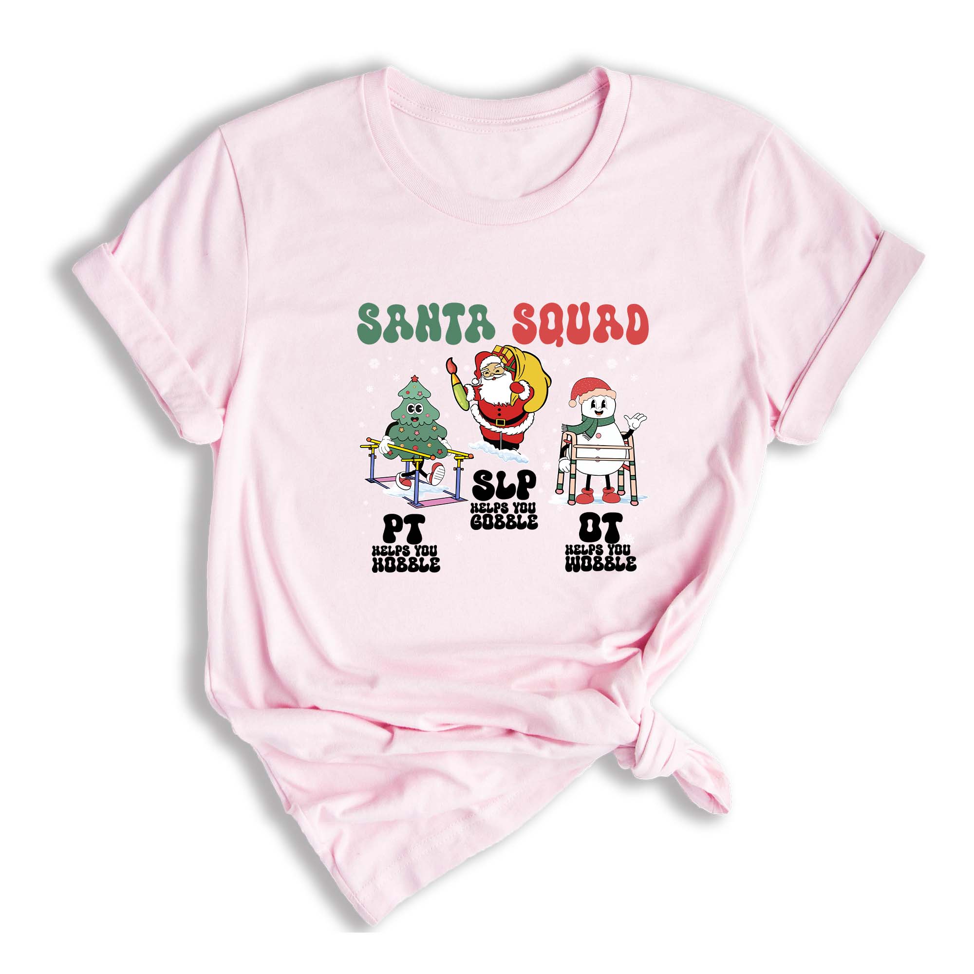 Comfort Colors ® Therapy Squad SLP OT PT Shirt, Therapy Christmas Squad, Occupational Therapy T-Shirt