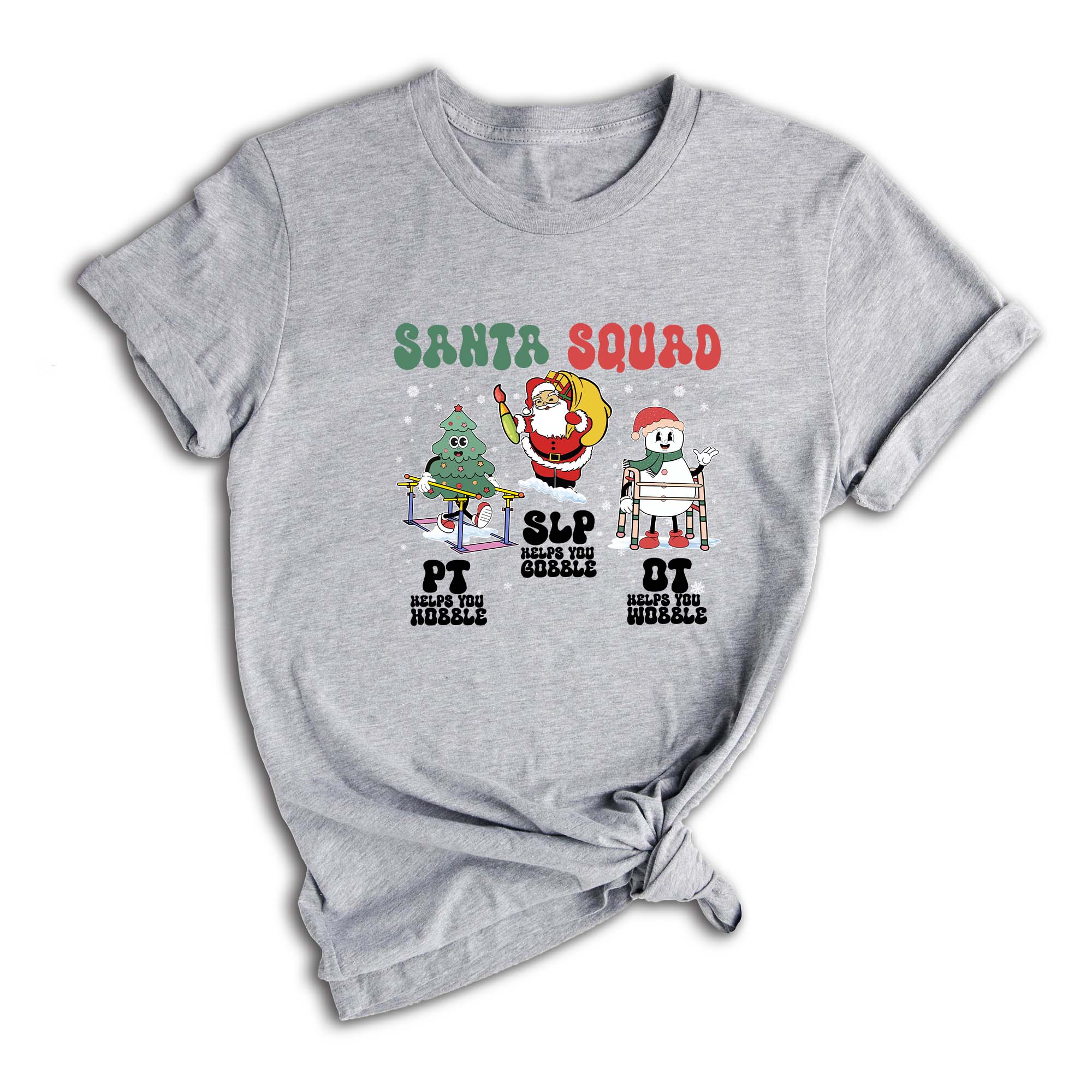 Comfort Colors ® Therapy Squad SLP OT PT Shirt, Therapy Christmas Squad, Occupational Therapy T-Shirt