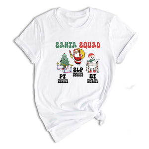 Comfort Colors ® Therapy Squad SLP OT PT Shirt, Therapy Christmas Squad, Occupational Therapy T-Shirt