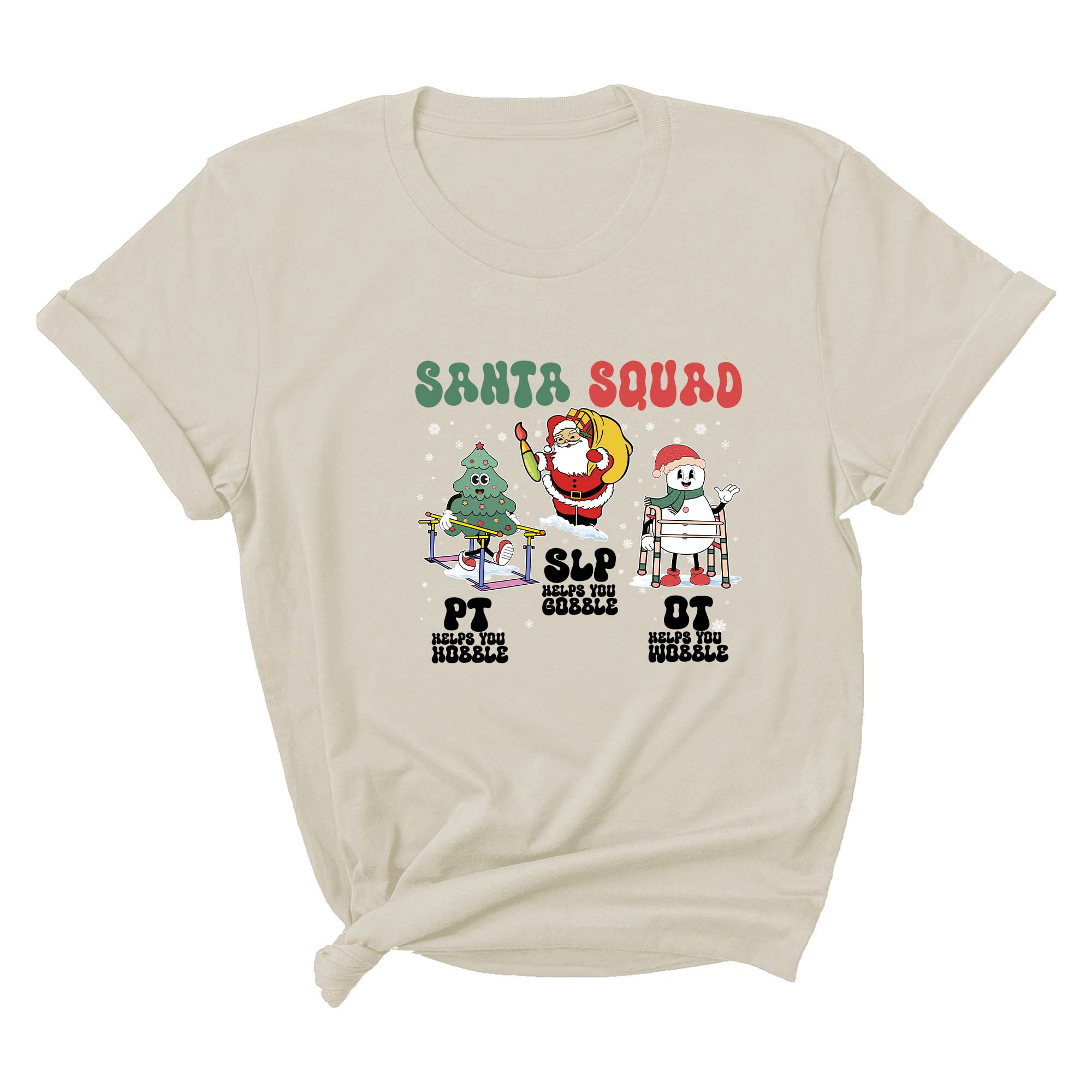 Comfort Colors ® Therapy Squad SLP OT PT Shirt, Therapy Christmas Squad, Occupational Therapy T-Shirt