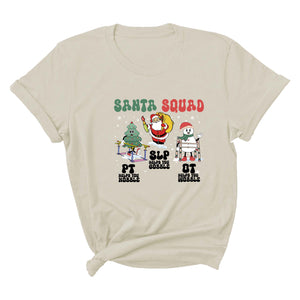 Comfort Colors ® Therapy Squad SLP OT PT Shirt, Therapy Christmas Squad, Occupational Therapy T-Shirt