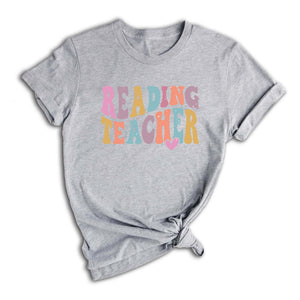 Comfort Colors Reading Teacher Shirt, Gift for Reading Teacher, Tshirt, Reading Teacher T-shirt, Retro Reading Teacher Tee