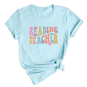 Comfort Colors Reading Teacher Shirt, Gift for Reading Teacher, Tshirt, Reading Teacher T-shirt, Retro Reading Teacher Tee