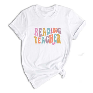 Comfort Colors Reading Teacher Shirt, Gift for Reading Teacher, Tshirt, Reading Teacher T-shirt, Retro Reading Teacher Tee