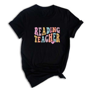 Comfort Colors Reading Teacher Shirt, Gift for Reading Teacher, Tshirt, Reading Teacher T-shirt, Retro Reading Teacher Tee