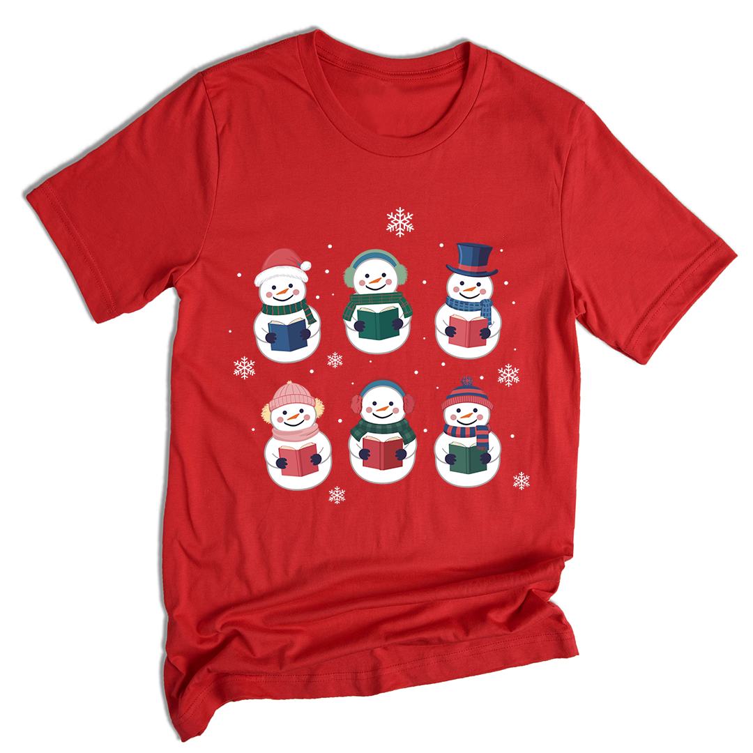 Comfort Colors Snowman Reading Book Shirt, Snowman Book Shirt, Christmas Book Shirt, Book Club Shirt, Christmas Bookish Gift, Book Lover G