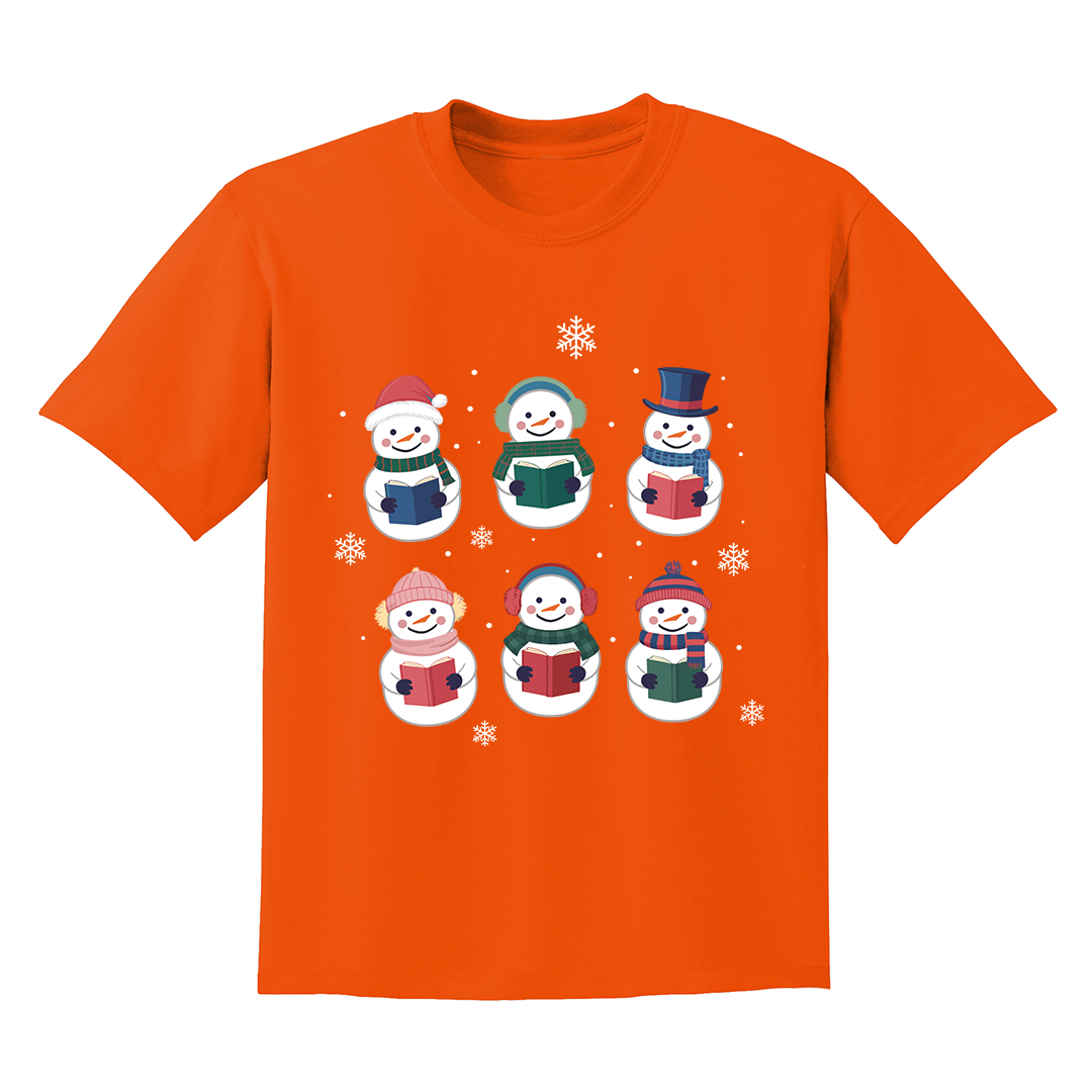 Comfort Colors Snowman Reading Book Shirt, Snowman Book Shirt, Christmas Book Shirt, Book Club Shirt, Christmas Bookish Gift, Book Lover G