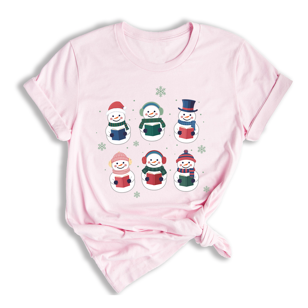 Comfort Colors Snowman Reading Book Shirt, Snowman Book Shirt, Christmas Book Shirt, Book Club Shirt, Christmas Bookish Gift, Book Lover G
