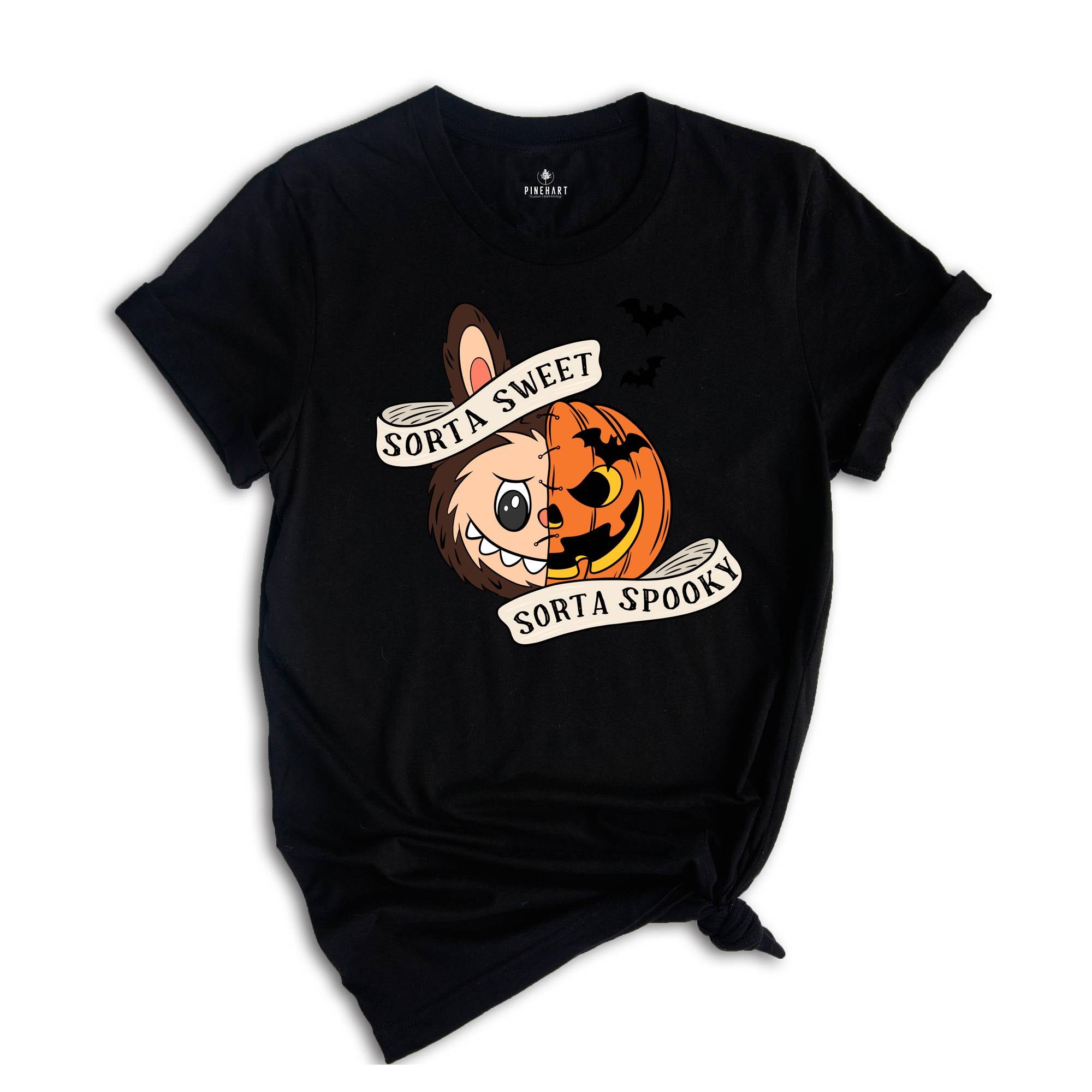 Comfort Colors Sorta Sweet Sorta Spooky Labubu Shirt, Funny Pumpkin Tee, Labubu Shirt, Cute Halloween T-Shirt, Spooky Season Sweatshirt, Fall Tee