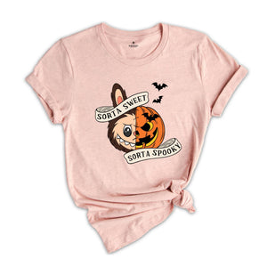 Comfort Colors Sorta Sweet Sorta Spooky Labubu Shirt, Funny Pumpkin Tee, Labubu Shirt, Cute Halloween T-Shirt, Spooky Season Sweatshirt, Fall Tee