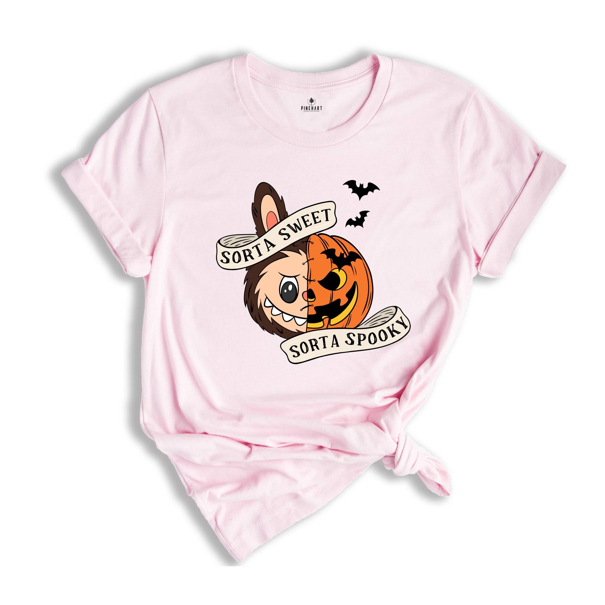 Comfort Colors Sorta Sweet Sorta Spooky Labubu Shirt, Funny Pumpkin Tee, Labubu Shirt, Cute Halloween T-Shirt, Spooky Season Sweatshirt, Fall Tee