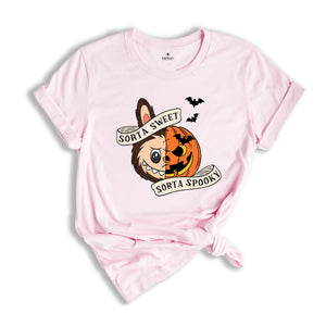Comfort Colors Sorta Sweet Sorta Spooky Labubu Shirt, Funny Pumpkin Tee, Labubu Shirt, Cute Halloween T-Shirt, Spooky Season Sweatshirt, Fall Tee